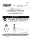 Multi-Staged Vacuum Generator Series Operation & Maintenance Manual